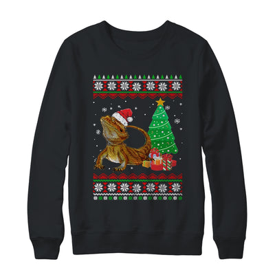 Santa Bearded Dragon Christmas Ugly Xmas Reptile Lover T-Shirt & Sweatshirt | Teecentury.com