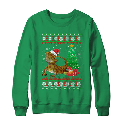 Santa Bearded Dragon Christmas Ugly Xmas Reptile Lover T-Shirt & Sweatshirt | Teecentury.com