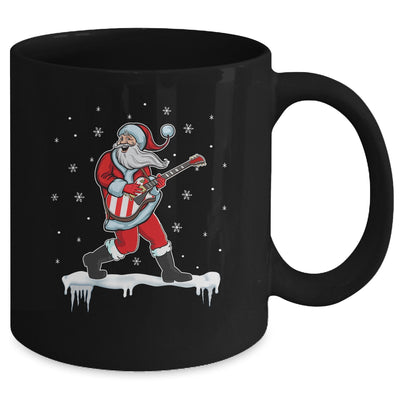 Santa Claus Play Guitar Matching Family Christmas Pajamas Mug Coffee Mug | Teecentury.com