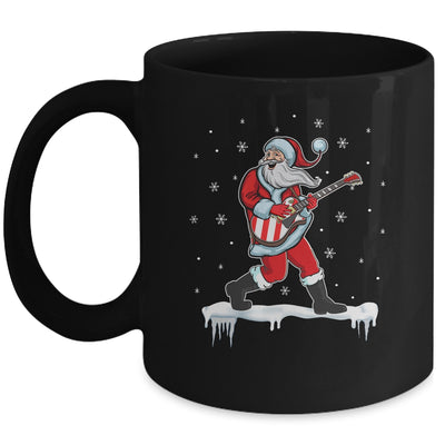 Santa Claus Play Guitar Matching Family Christmas Pajamas Mug Coffee Mug | Teecentury.com