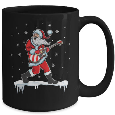 Santa Claus Play Guitar Matching Family Christmas Pajamas Mug Coffee Mug | Teecentury.com