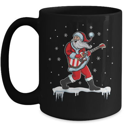 Santa Claus Play Guitar Matching Family Christmas Pajamas Mug Coffee Mug | Teecentury.com