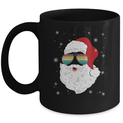 Santa Face Retro Sunglasses Christmas Xmas Men Women Mug | teecentury