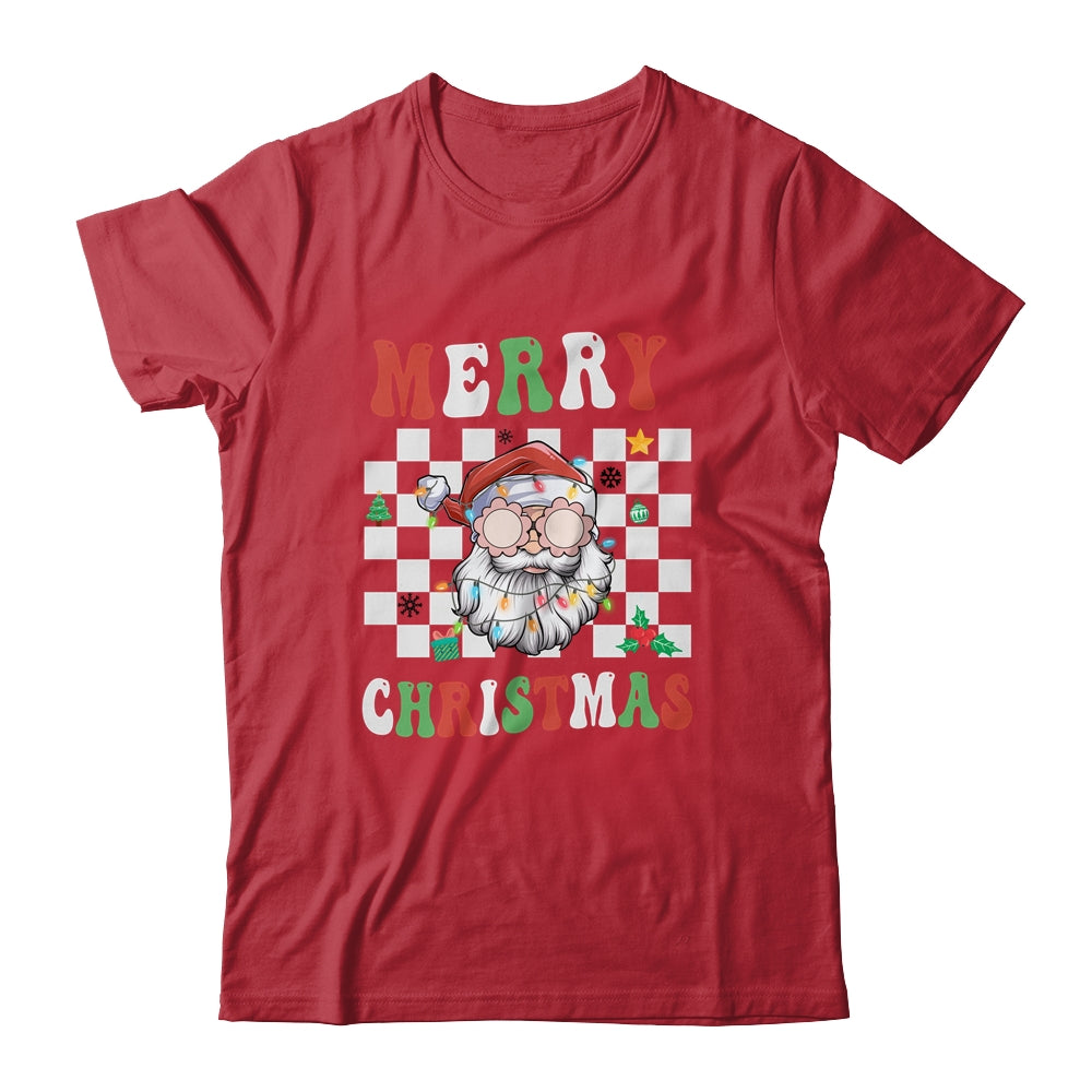 Santa Groovy Merry Christmas Funny Christmas Shirt & Sweatshirt | teecentury