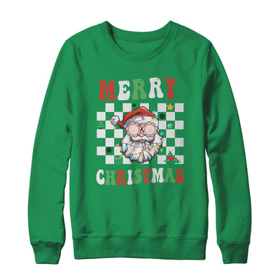 Santa Groovy Merry Christmas Funny Christmas Shirt & Sweatshirt | teecentury
