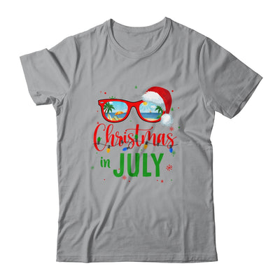 Santa Hat Sunglasses Summer Christmas In July T-Shirt & Tank Top | Teecentury.com