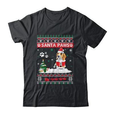 Santa Paws Beagle Merry Christmas Dog Funny Xmas T-Shirt & Sweatshirt | Teecentury.com