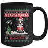 Santa Paws Boston Terrier Merry Christmas Dog Funny Xmas Mug Coffee Mug | Teecentury.com