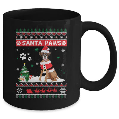 Santa Paws Boxer Merry Christmas Dog Funny Xmas Mug Coffee Mug | Teecentury.com