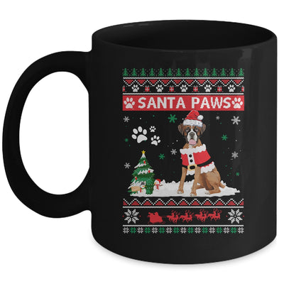 Santa Paws Boxer Merry Christmas Dog Funny Xmas Mug Coffee Mug | Teecentury.com