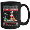 Santa Paws Boxer Merry Christmas Dog Funny Xmas Mug Coffee Mug | Teecentury.com