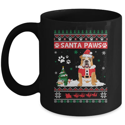 Santa Paws Bulldog Merry Christmas Dog Funny Xmas Mug Coffee Mug | Teecentury.com
