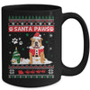 Santa Paws Bulldog Merry Christmas Dog Funny Xmas Mug Coffee Mug | Teecentury.com