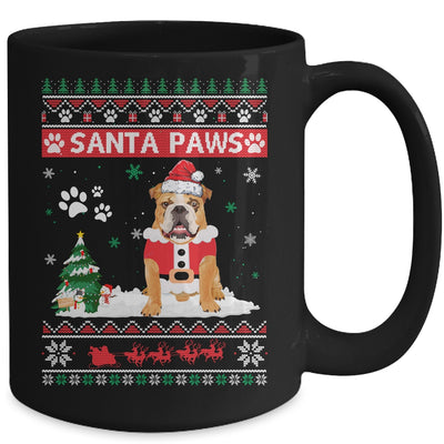 Santa Paws Bulldog Merry Christmas Dog Funny Xmas Mug Coffee Mug | Teecentury.com