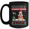 Santa Paws Bulldog Merry Christmas Dog Funny Xmas Mug Coffee Mug | Teecentury.com