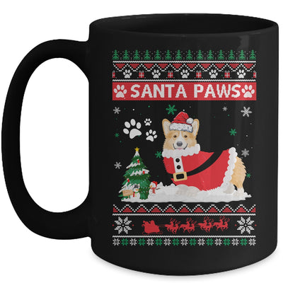 Santa Paws Corgi Merry Christmas Dog Funny Xmas Mug Coffee Mug | Teecentury.com