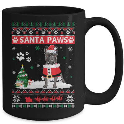 Santa Paws French Bulldog Merry Christmas Dog Funny Xmas Mug Coffee Mug | Teecentury.com