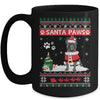 Santa Paws French Bulldog Merry Christmas Dog Funny Xmas Mug Coffee Mug | Teecentury.com