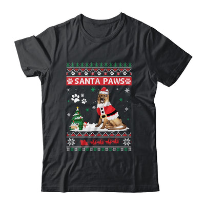 Santa Paws German Shepherd Merry Christmas Dog Funny Xmas T-Shirt & Sweatshirt | Teecentury.com