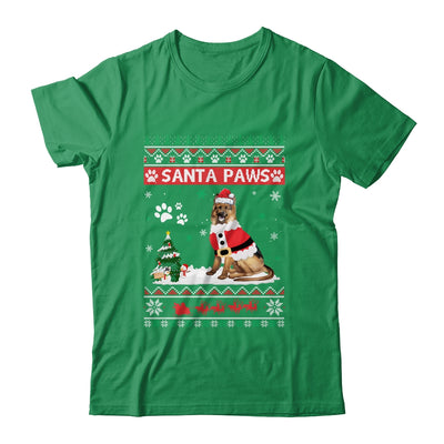 Santa Paws German Shepherd Merry Christmas Dog Funny Xmas T-Shirt & Sweatshirt | Teecentury.com