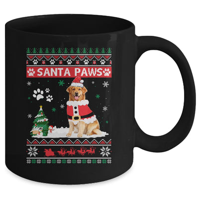 Santa Paws Golden Retriever Merry Christmas Dog Funny Xmas Mug Coffee Mug | Teecentury.com