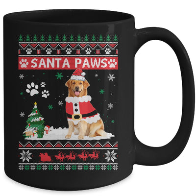 Santa Paws Golden Retriever Merry Christmas Dog Funny Xmas Mug Coffee Mug | Teecentury.com