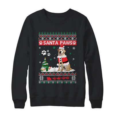 Santa Paws Labrador Merry Christmas Dog Funny Xmas T-Shirt & Sweatshirt | Teecentury.com