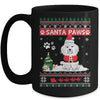 Santa Paws Poodle Merry Christmas Dog Funny Xmas Mug Coffee Mug | Teecentury.com