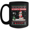 Santa Paws Saint Bernard Merry Christmas Dog Funny Xmas Mug Coffee Mug | Teecentury.com