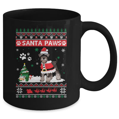 Santa Paws Schnauzer Merry Christmas Dog Funny Xmas Mug Coffee Mug | Teecentury.com