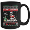 Santa Paws Schnauzer Merry Christmas Dog Funny Xmas Mug Coffee Mug | Teecentury.com