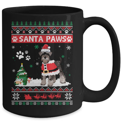 Santa Paws Schnauzer Merry Christmas Dog Funny Xmas Mug Coffee Mug | Teecentury.com