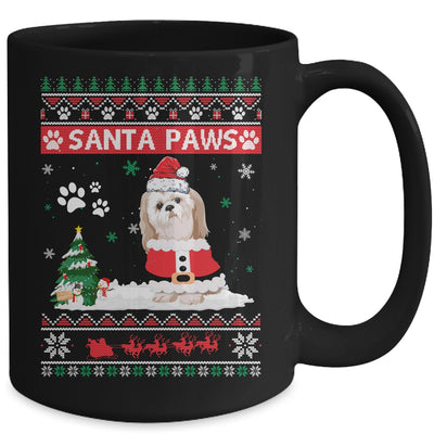 Santa Paws Shih Tzu Merry Christmas Dog Funny Xmas Mug Coffee Mug | Teecentury.com