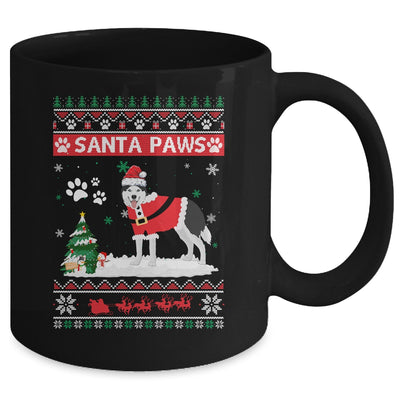 Santa Paws Siberian Husky Merry Christmas Dog Funny Xmas Mug Coffee Mug | Teecentury.com