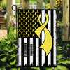 Sarcoma Awareness America Flag Yellow Ribbon Flag | Teecentury.com