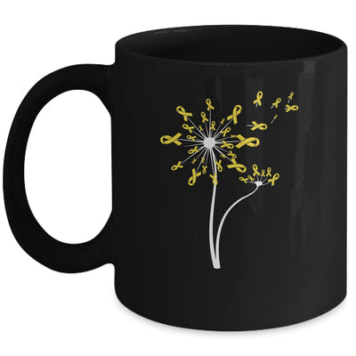 Sarcoma Awareness Dandelion Yellow Ribbon Mug Coffee Mug | Teecentury.com