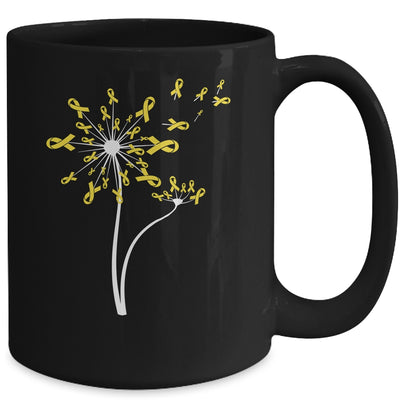 Sarcoma Awareness Dandelion Yellow Ribbon Mug Coffee Mug | Teecentury.com