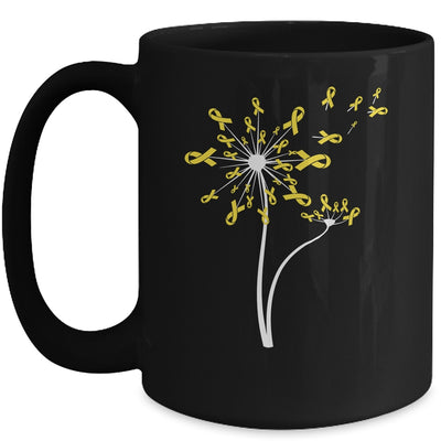 Sarcoma Awareness Dandelion Yellow Ribbon Mug Coffee Mug | Teecentury.com