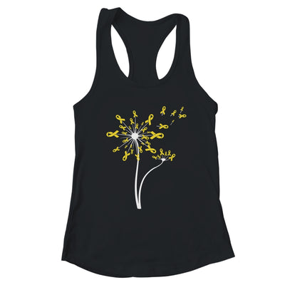 Sarcoma Awareness Dandelion Yellow Ribbon T-Shirt & Tank Top | Teecentury.com