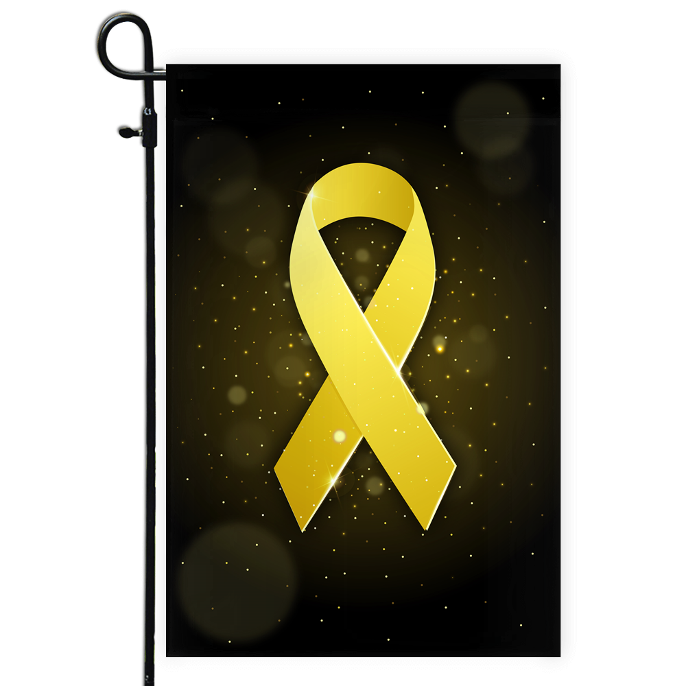 Sarcoma Awareness Flag Yellow Ribbon Flag | Teecentury.com