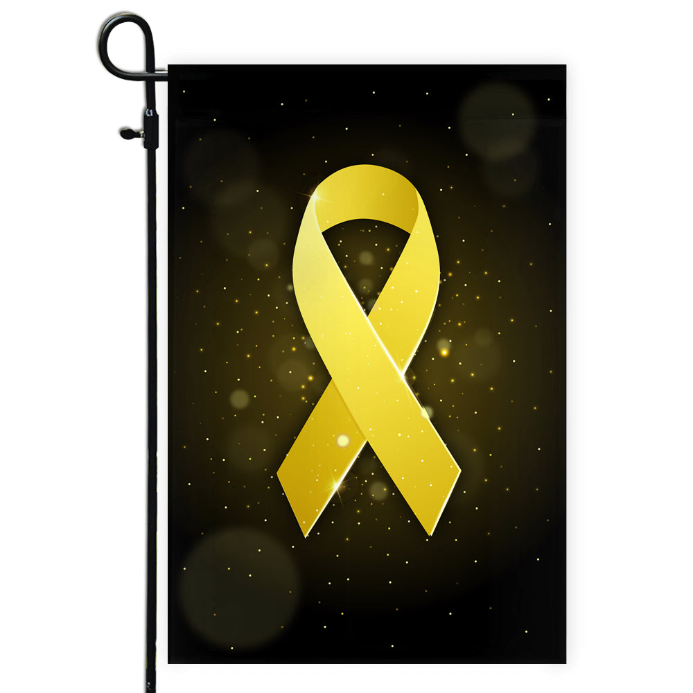 Sarcoma Awareness Flag Yellow Ribbon Flag | Teecentury.com