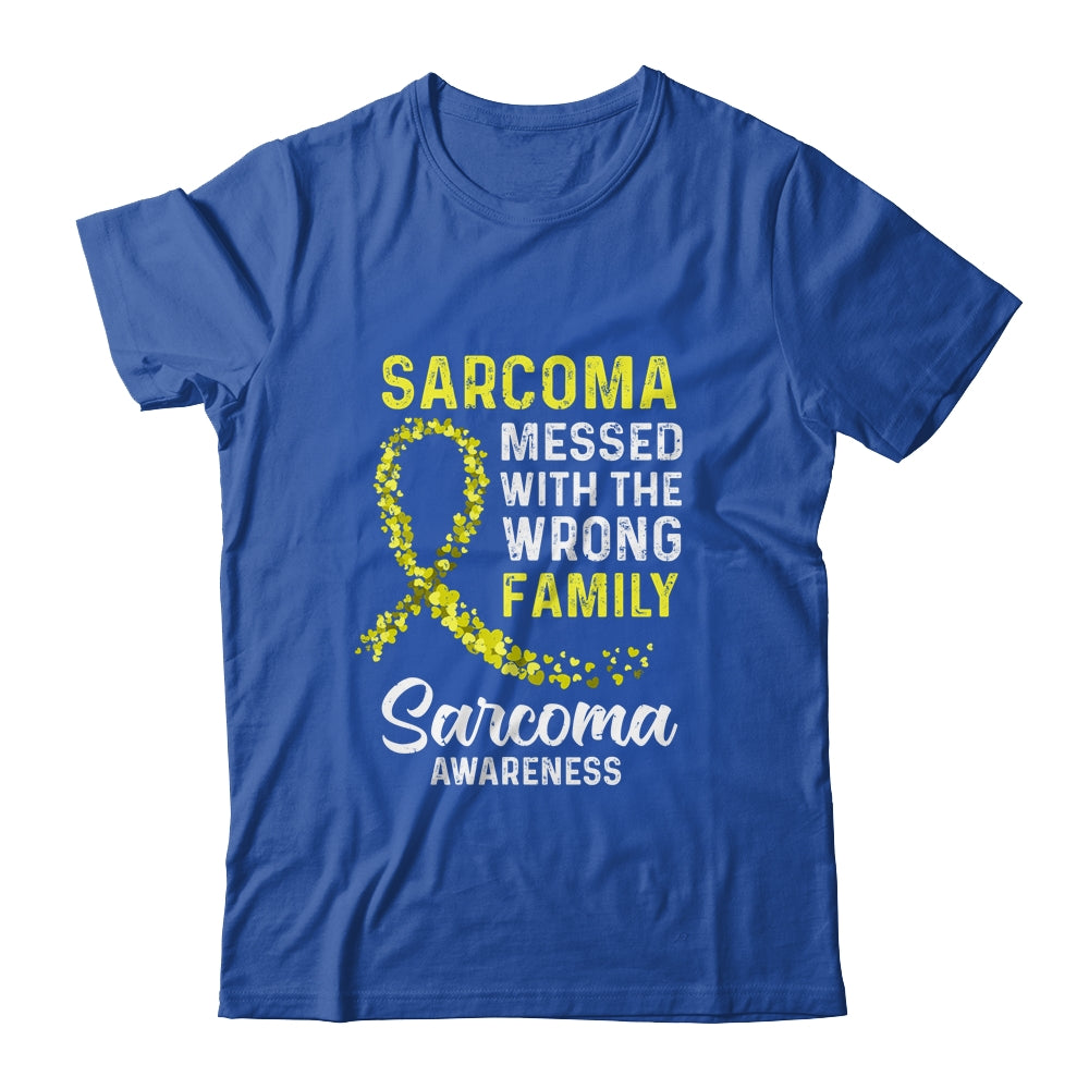 Sarcoma Awareness Messed With The Wrong Family Support T-Shirt & Hoodie | Teecentury.com