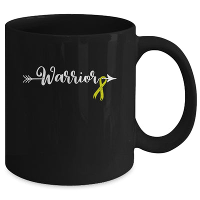 Sarcoma Cancer Warrior Sarcoma Awareness Yellow Ribbon Mug | teecentury