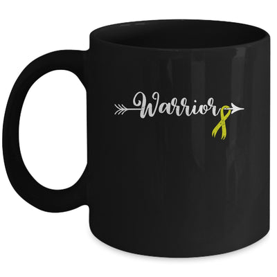 Sarcoma Cancer Warrior Sarcoma Awareness Yellow Ribbon Mug | teecentury