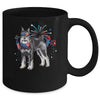 Schnauzer Dog American USA Flag 4th of July Men women Lover Mug | teecentury