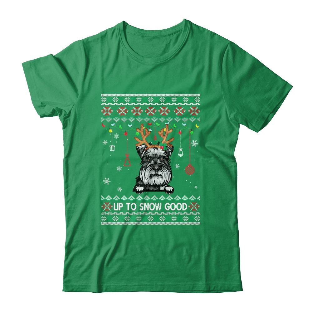 Schnauzer Dog Reindeer Ugly Christmas Xmas T-Shirt & Sweatshirt | Teecentury.com