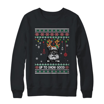 Schnauzer Dog Reindeer Ugly Christmas Xmas T-Shirt & Sweatshirt | Teecentury.com
