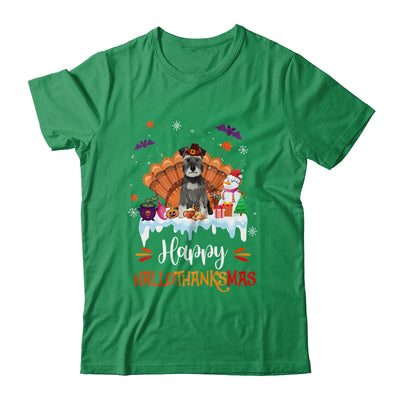 Schnauzer HalloThanksMas Halloween Thanksgiving Christmas Shirt & Sweatshirt | teecentury