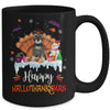 Schnauzer HalloThanksMas Halloween Thanksgiving Christmas Mug | teecentury