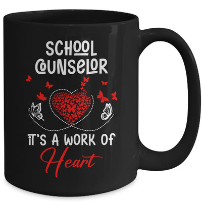 School Counselor Heart Appreciation Valentines Day School Mug | teecentury